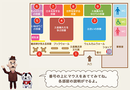 久留島武彦記念館・館内